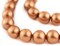 The Bead Chest Natural 20mm Wooden Beads in Copper for Jewelry Making – Round Loose Wood Spacer Beads I Approximately 20 Beads